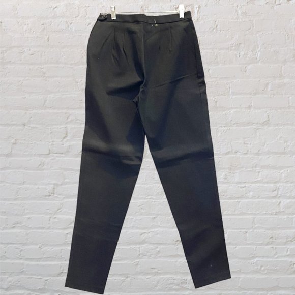 VINTAGE GAP -- Dress Pants, Gray, Straight Leg, Side Button and Zip, Tall - Picture 4 of 7